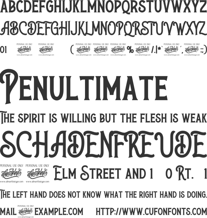 Walker Knight font preview