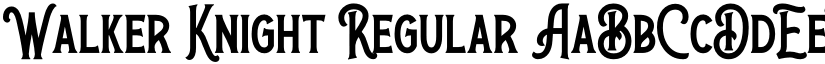 Walker Knight Regular font