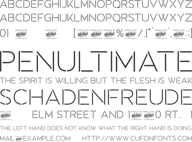 Towards font preview