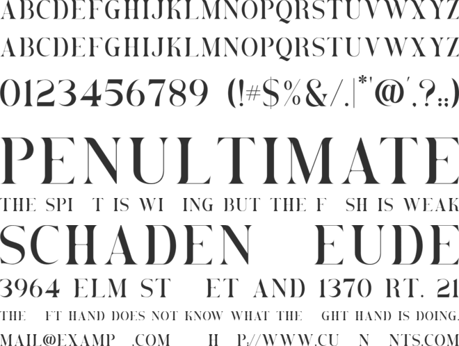 Brovile font preview