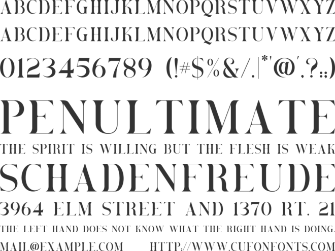 Brovile font preview