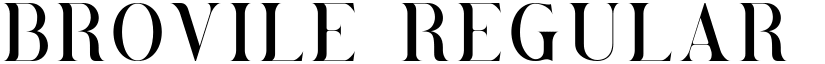 Brovile Regular font