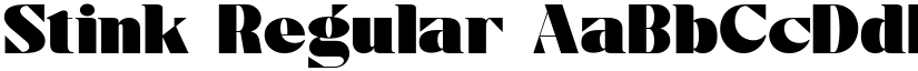 Stink Regular font