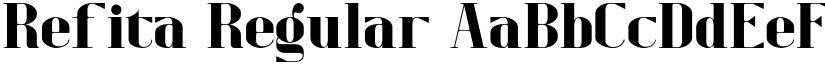 Refita Regular font
