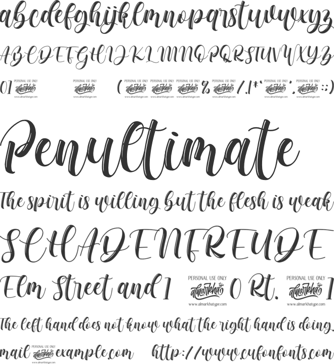 chadelova font preview