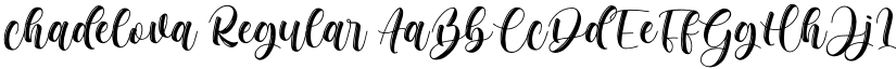 chadelova Regular font