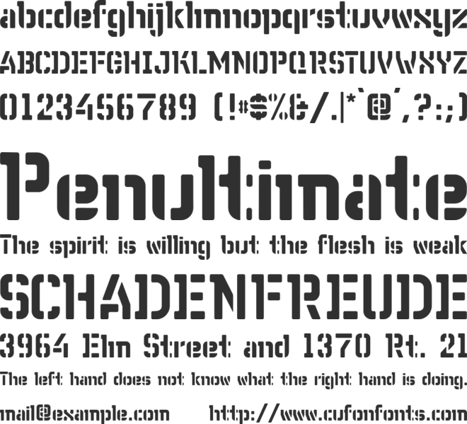 WC Wunderbach font preview