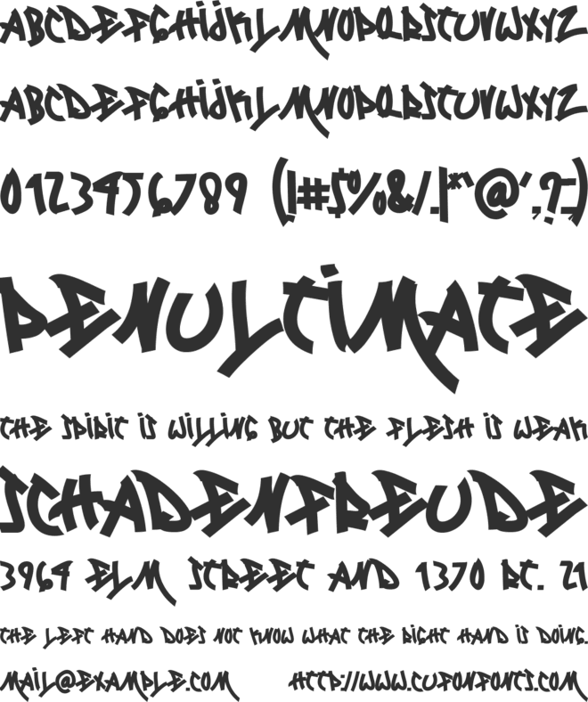 Locked Monster font preview
