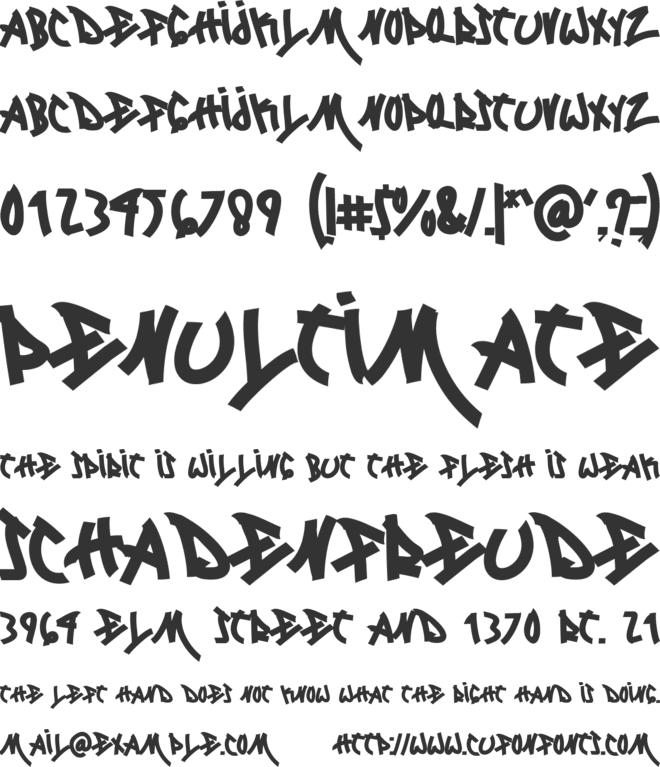 Locked Monster font preview