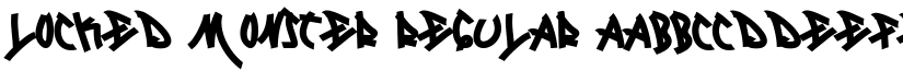 Locked Monster Regular font