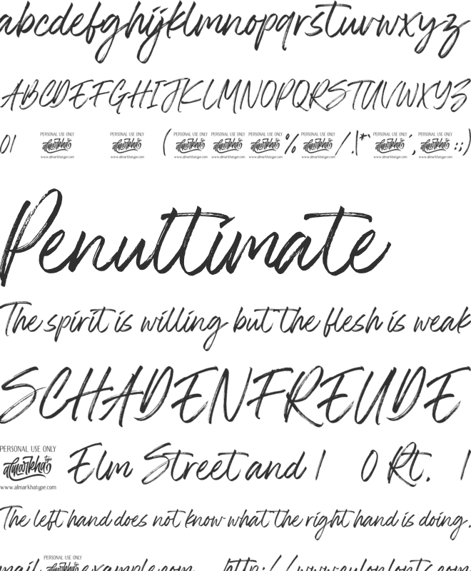 The Roletta font preview