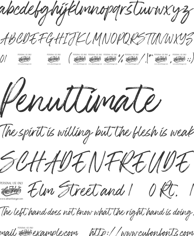 The Roletta font preview