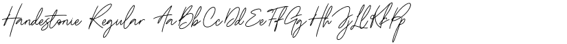 Handestonie Regular font