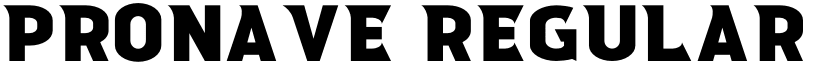 Pronave Regular font