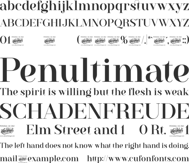 Westack font preview