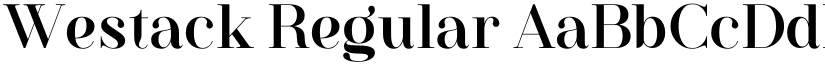 Westack Regular font
