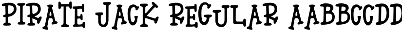 Pirate Jack Regular font