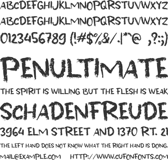 b Berasa Gempa font preview