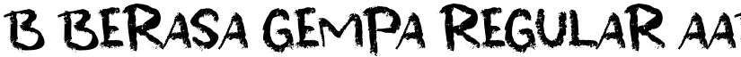 b Berasa Gempa Regular font