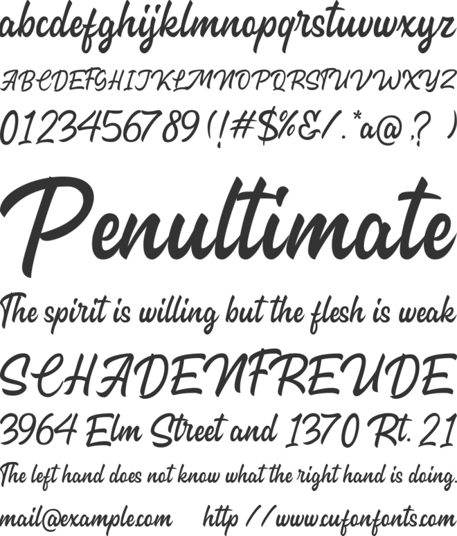 Capenhood HandLetter Free Font font preview