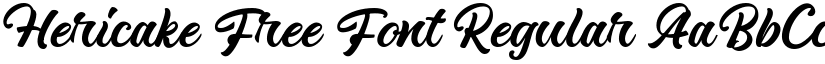 Hericake Free Font Regular font