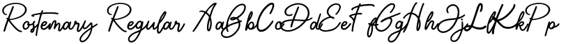 Rostemary Regular font