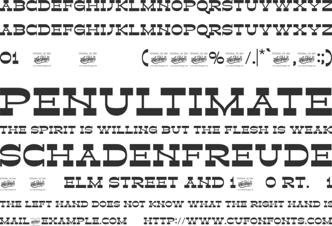 Retroman font preview