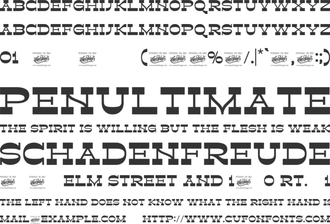 Retroman font preview