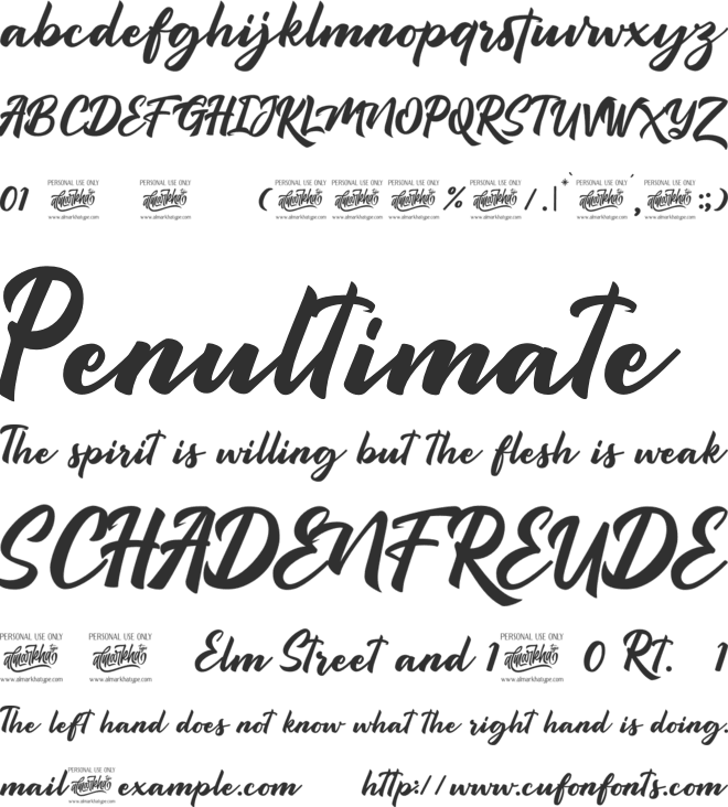Rostera font preview