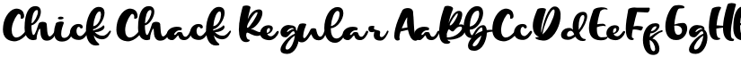 Chick Chack Regular font