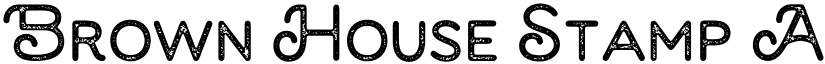 Brown House Stamp font