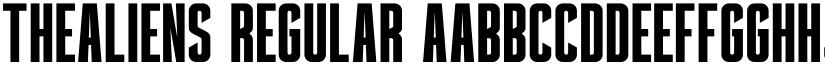 thealiens Regular font