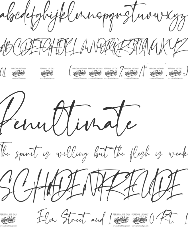 Emeralde Chamerions font preview