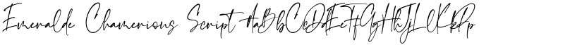 Emeralde Chamerions Script font