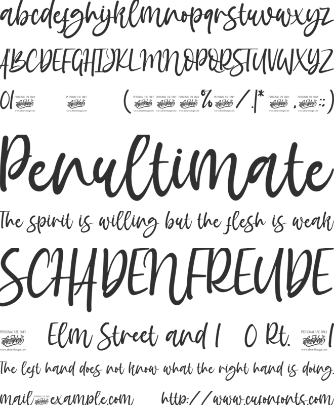 Amazing Sweety font preview