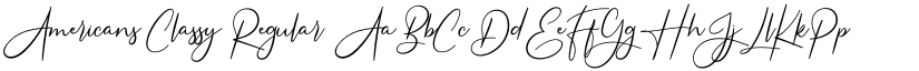 Americans Classy Regular font
