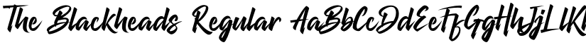 The Blackheads Regular font