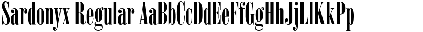 Sardonyx Regular font