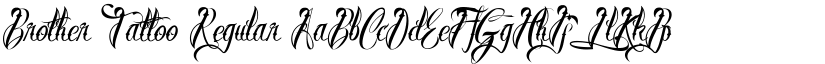 Brother Tattoo Regular font