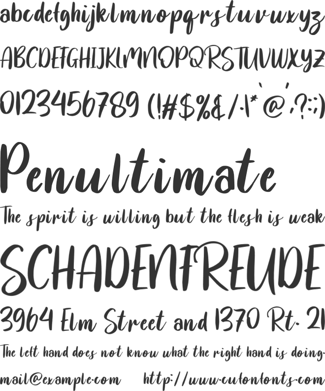 MELODIC font preview