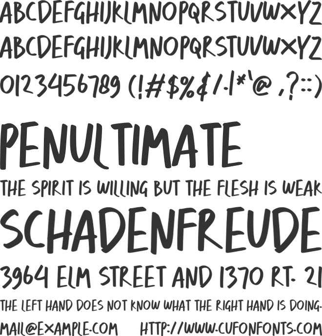 HILMALAYA font preview