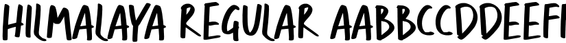 HILMALAYA Regular font