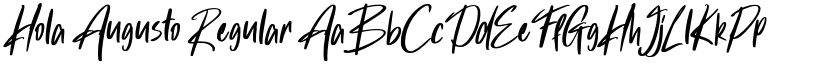 Hola Augusto Regular font