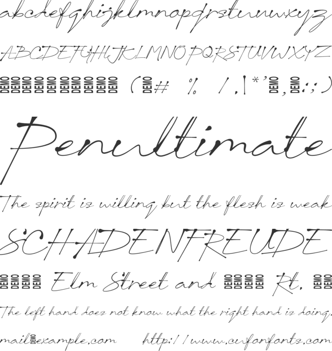 Jacky Black Trial font preview