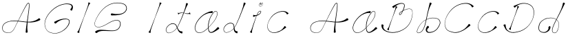 AGIS Italic font