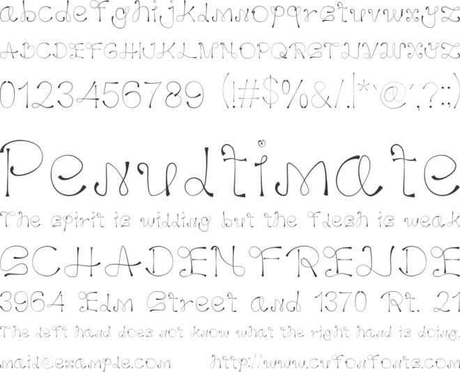 AGIS font preview