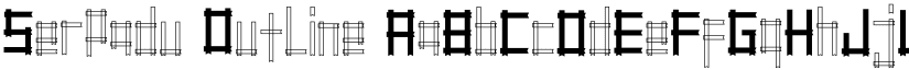 Serpadu Outline font