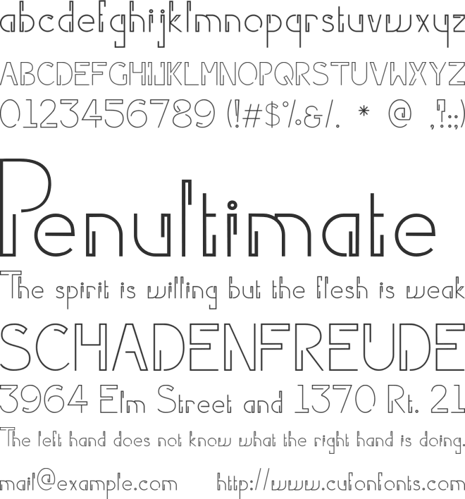 Partylicious font preview