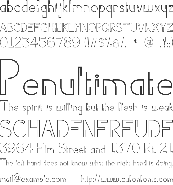 Partylicious font preview