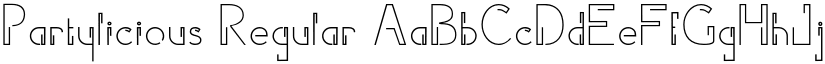 Partylicious Regular font
